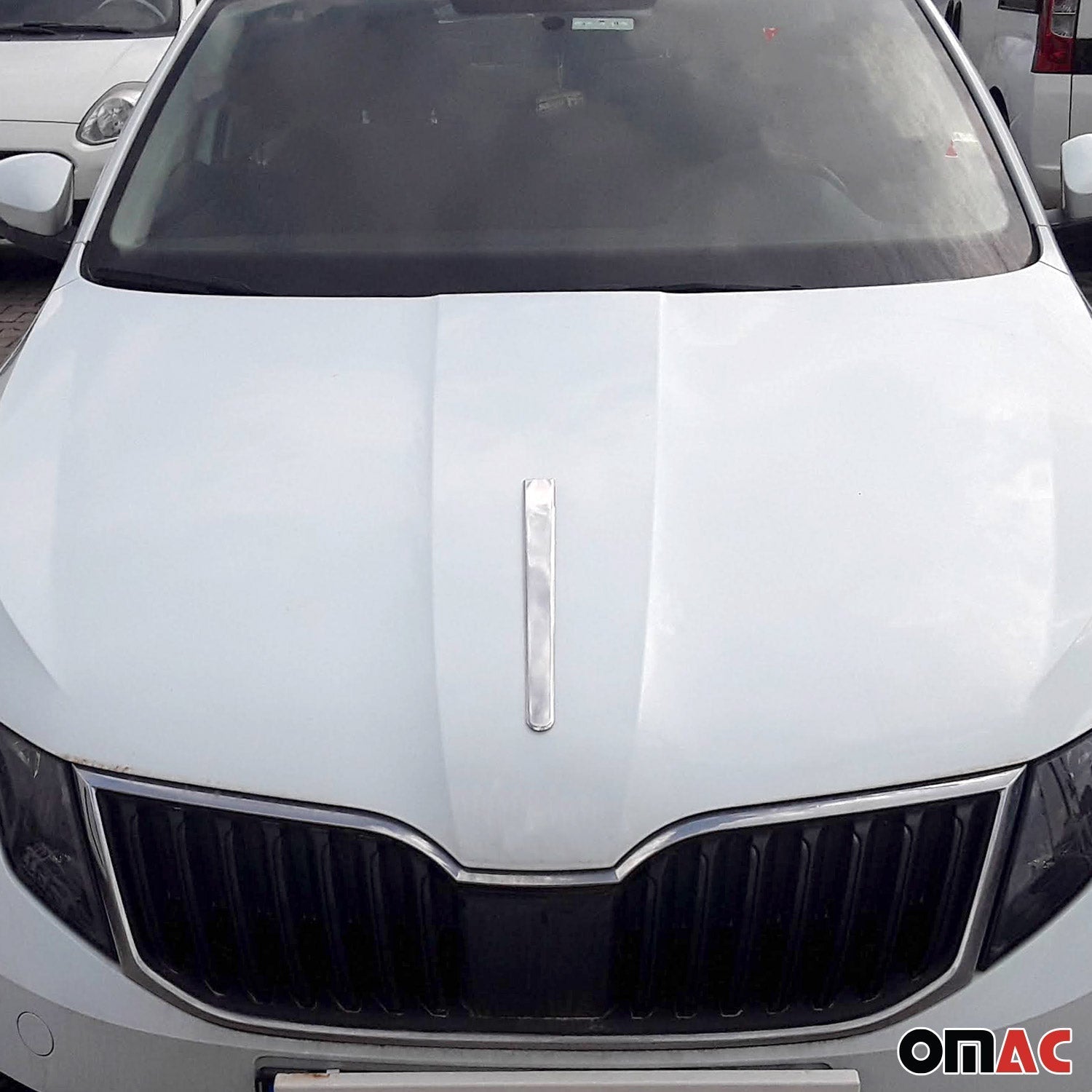 Motorhaube Chromleiste Frontleiste für Honda HR-V 2013-2021 Edelstahl Silber 1x OMAC DE