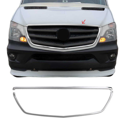 Kühlergrill Leisten Grillleisten für Mercedes Sprinter 2013-2018 Chrom Silber 2x OMAC DE