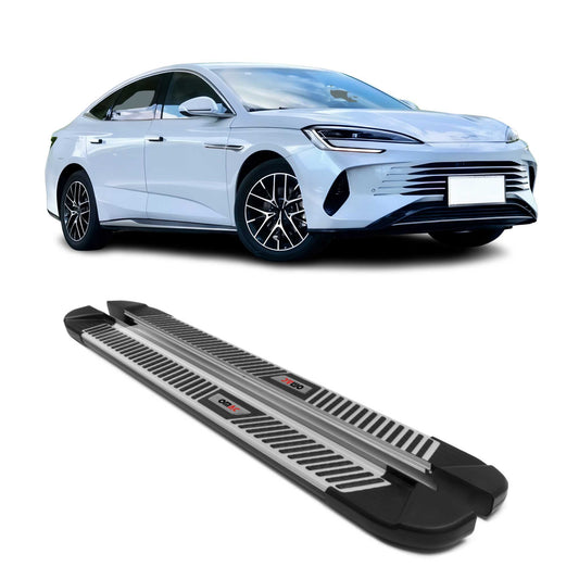 2023-2025 BYD Seal Trittbretter Seitenschweller Seitenbretter Aluminium Silber Schwarz OMAC DE