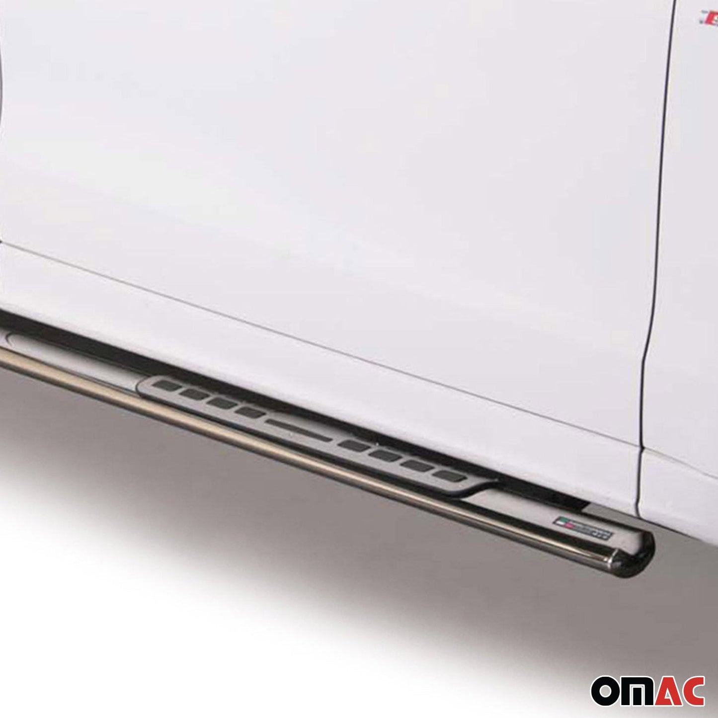 Stahl Seitenschweller Schwellerrohre für Audi Q7 4L 2006-2015 Silber OMAC DE
