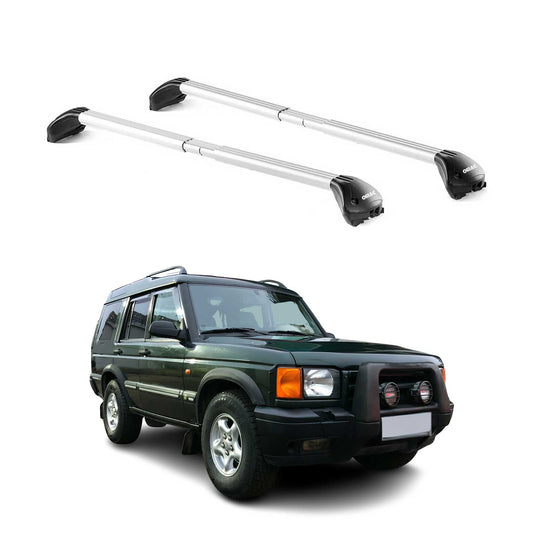 Dachträger Grundtäger für Land Rover Discovery II 1998-2004 100kg Alu Silber ABE OMAC DE