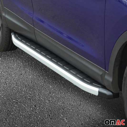 Trittbretter Seitenschweller für VW Crafter 2017-2025 L1 Schwarz Silber 2 tlg - autoseifert.com