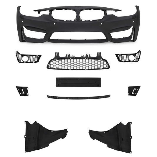 JOM Stoßstangen Kit & Seitenschweller für BMW F30 inkl. LCI 2011-2019 Schwarz OMAC DE