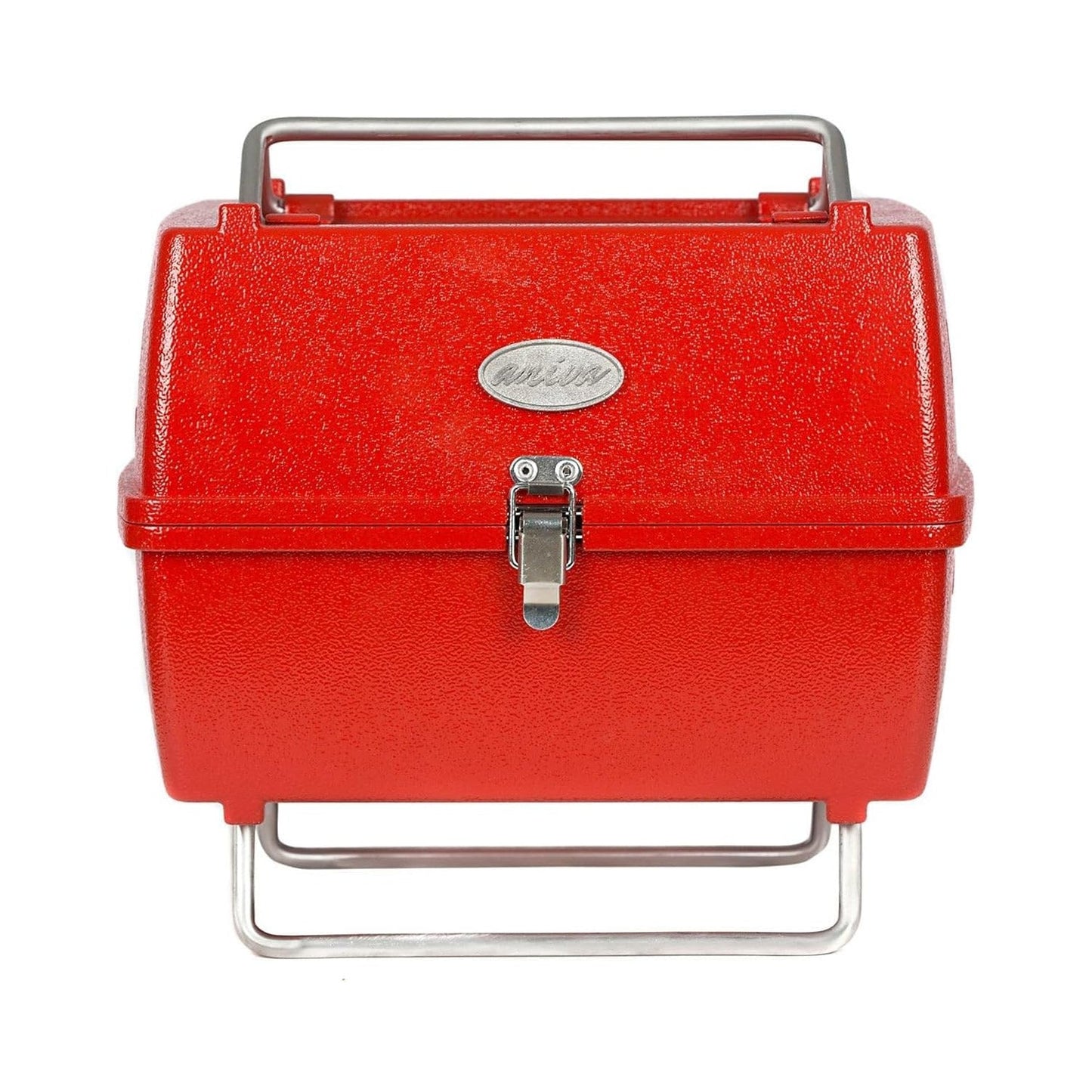 Holzkohlegrill Tragbarer Grill Garten Outdoor Rot Picknickgrill 13-teilig BBQ OMAC DE