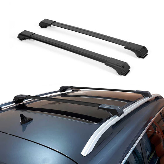 1998-2006 Land Rover Freelander L314 Dachträger Grundträger Aluminium Schwarz 2x