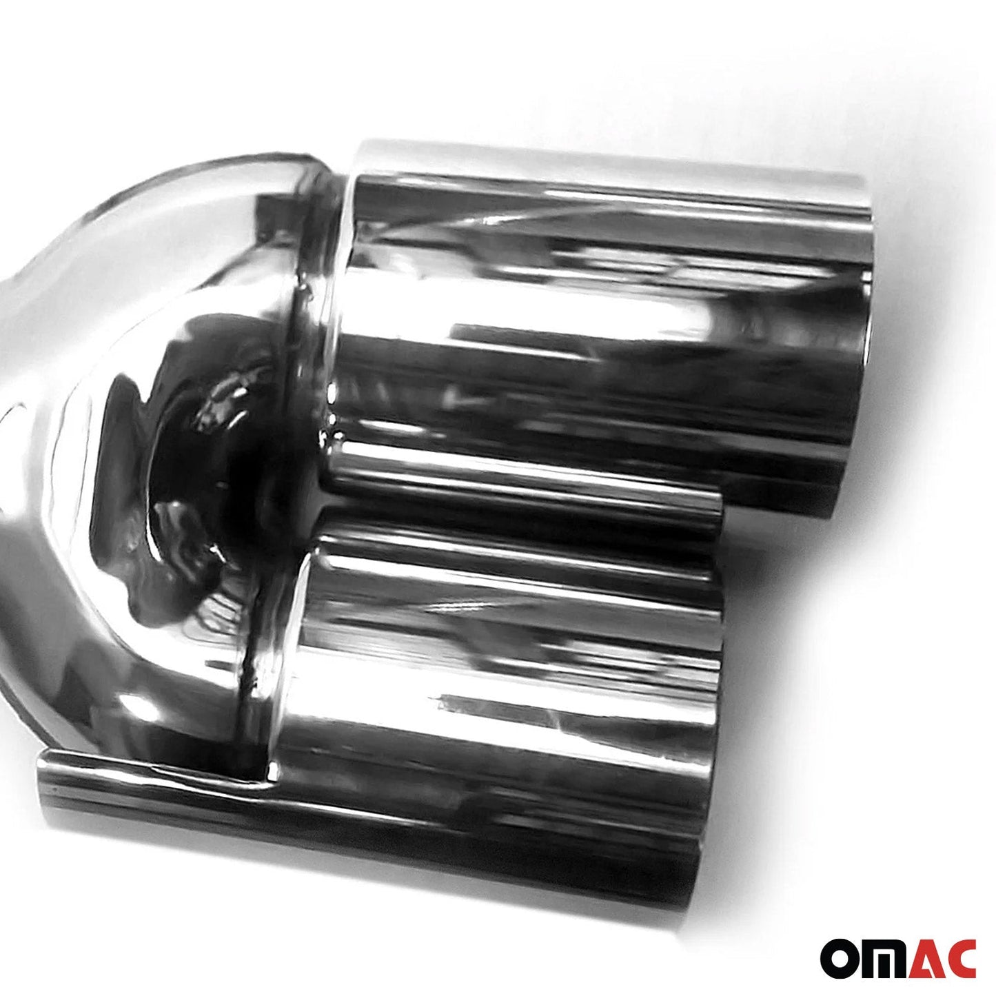 Auspuffblende Endrohr für Mercedes W204 A209 C209 Edelstahl Chrom 1tlg OMAC DE